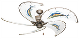 52 inch Raindance Ceiling Fan - Wahoo - Game Fish of the Florida Keys Custom Canvas Blades