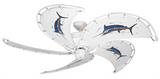 52 inch Raindance Ceiling Fan - Marlin - Game Fish of the Florida Keys Custom Canvas Blades