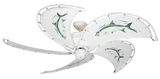 52 inch Raindance Ceiling Fan - Tarpon - Game Fish of the Florida Keys Custom Canvas Blades