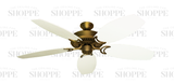 52 inch Riviera Ceiling Fan - Oar Blades