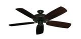 Riviera Oil Rubbed Bronze Ceiling Fan with Arbor 425 Cherry Blades