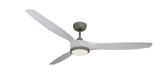 60 inch Solara Smart Ceiling Fan by TroposAir - Driftwood Motor Finish and Stone Finish Blades
