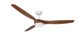 60 inch Solara ceiling fan in pure white and walnut blades with 740 light