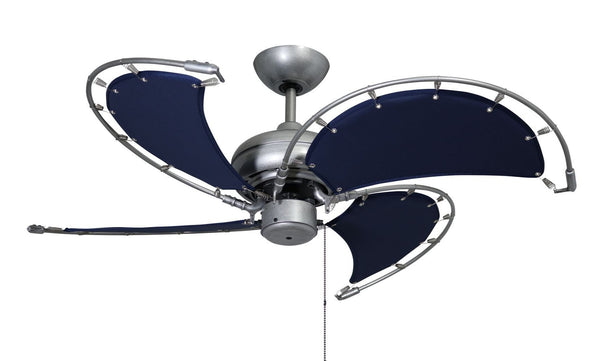 40 inch Voyage Nautical Ceiling in Brushed Nickel Fan by TroposAir