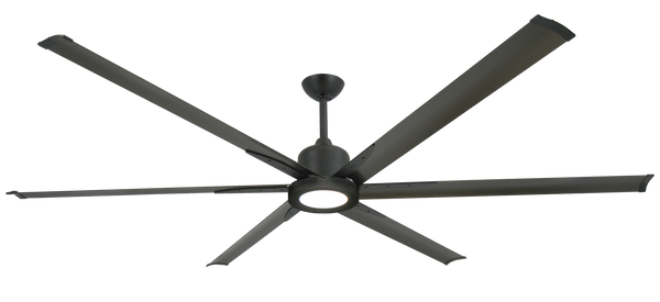 84 inch Titan II  Large Ceiling Fan by TroposAir - Matte Black