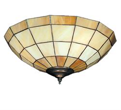 Light 183 - Caramel Stained Glass Ceiling Fan Light – Ceiling Fan Shoppe