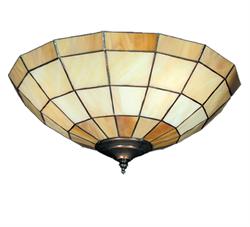 Light 183 - Caramel Stained Glass Ceiling Fan Light