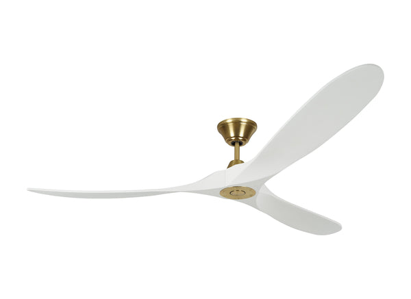 70 Maverick by Monte Carlo - Burnished Brass with Matte White Blades