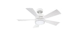 42 inch Wynd Ceiling Fan - Matte White Finish with light