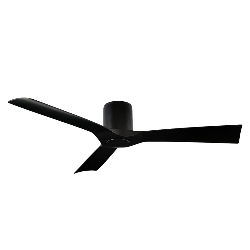 54 inch Aviator Ceiling Fan - Matte Black Finish no light