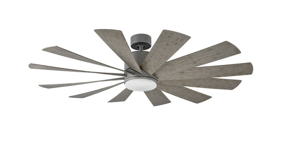 60 inch Windflower Ceiling Fan - Graphite Finish with light