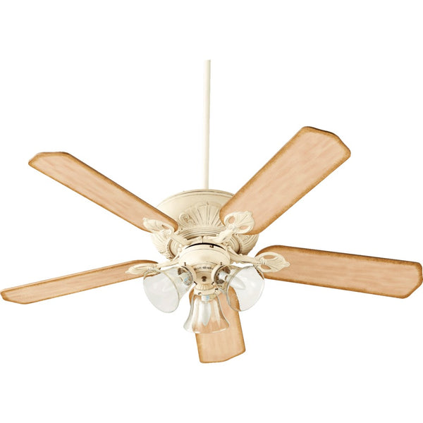 Store 52 inch Monaco Studio White Tropical Ceiling Fan by Quorum