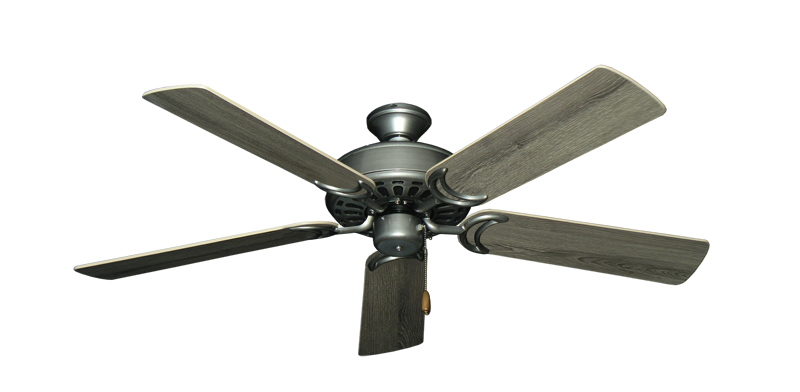 Dixie Belle traditional ceiling fan in Brushed Nickel with 52 inch Barnwood Blades