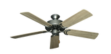 Dixie Belle traditional ceiling fan in Brushed Nickel with 52 inch Beachwood Blades