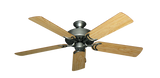 Dixie Belle traditional ceiling fan in Brushed Nickel with 52 inch Maple Matte Blades