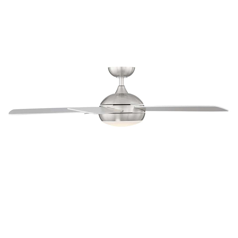 52 inch Odyssey by WAC Smart Fans - Brushed Nickel shown from Side