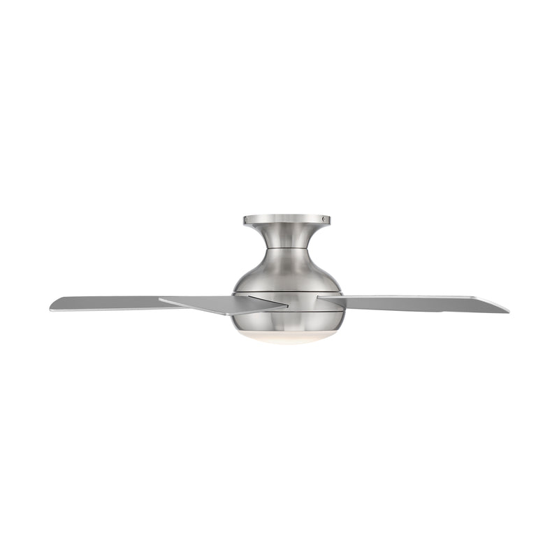 44 inch Odyssey Flush by WAC Smart Fans - Brushed Nickel (Shown From Side)