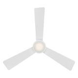 52 inch Hug by WAC Smart Fans - Matte White shown from Bottom