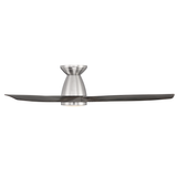 54 inch Skylark Flush by Modern Forms - Brushed Nickel and Ebony side view