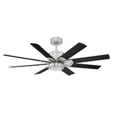 52 inch Renegade Ceiling Fan - Brushed Nickel and Matte Black