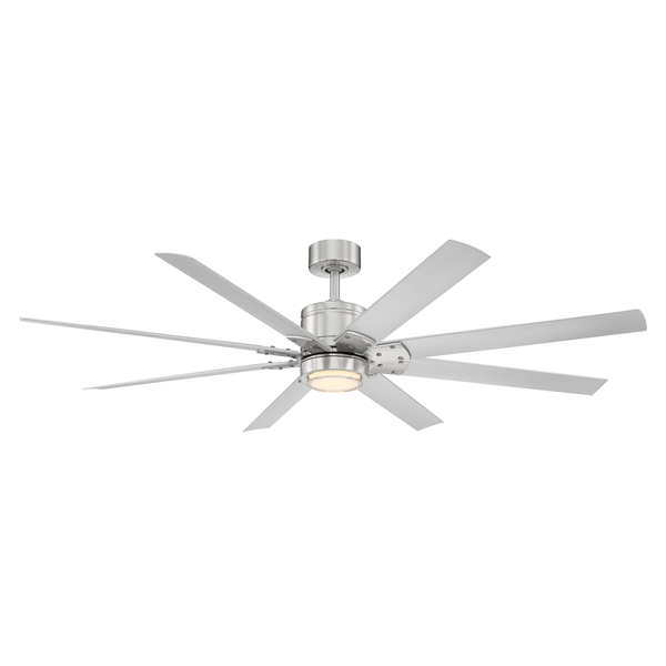 66 inch Renegade Ceiling Fan - Brushed Aluminum and Titanium Silver