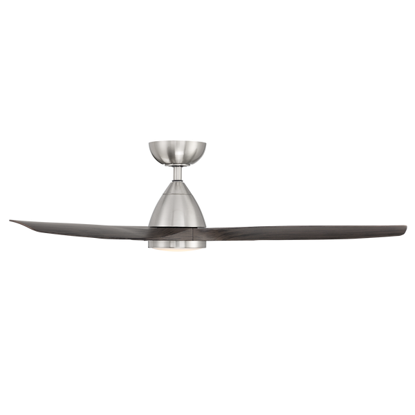 54 inch Skylark by Modern Forms - Brushed Nickel and Ebony Side View