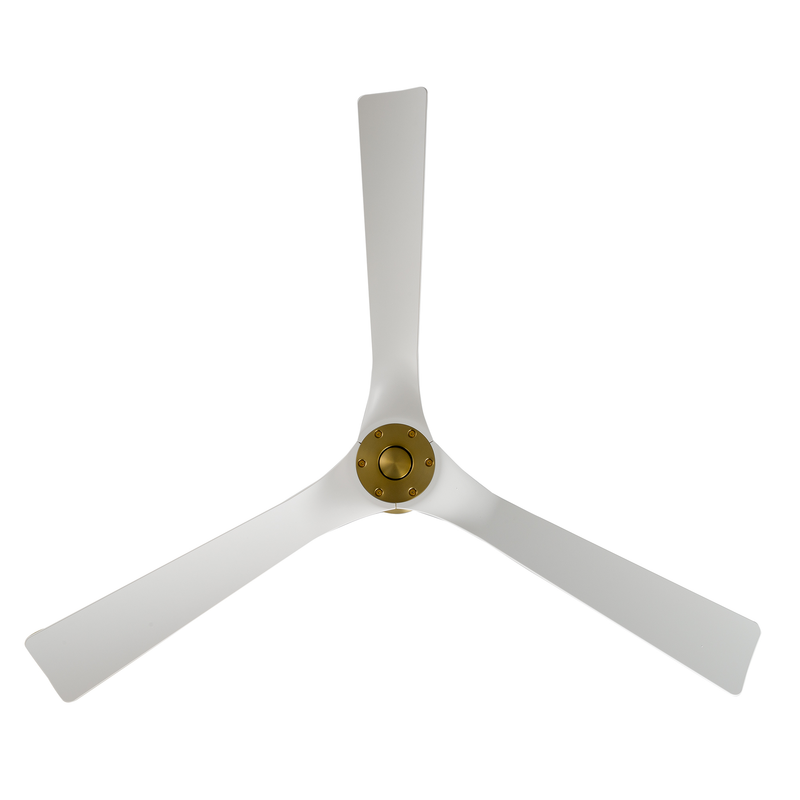 58 inch Torque by Modern Forms - Soft Brass and Matte White bottom view
