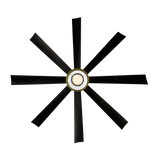 72 inch Aura Smart Fan by Modern Forms - Matte Black and Soft Brass