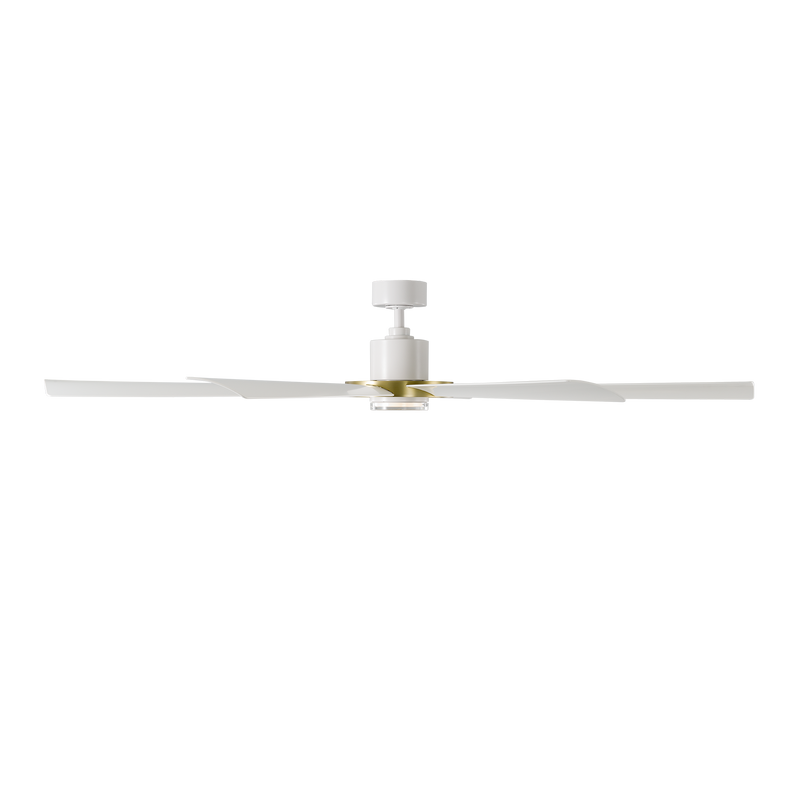 72 inch Aura Smart Fan by Modern Forms - Matte White and Soft Brass