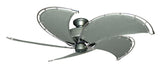 52 inch Nautical Dixie Belle Brushed Nickel Ceiling Fan - Classic Gray Canvas Blades