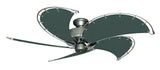 52 inch Nautical Dixie Belle Brushed Nickel Ceiling Fan - Classic Green Canvas Blades