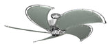 52 inch Nautical Dixie Belle Chrome Ceiling Fan - Classic Gray Canvas Blades