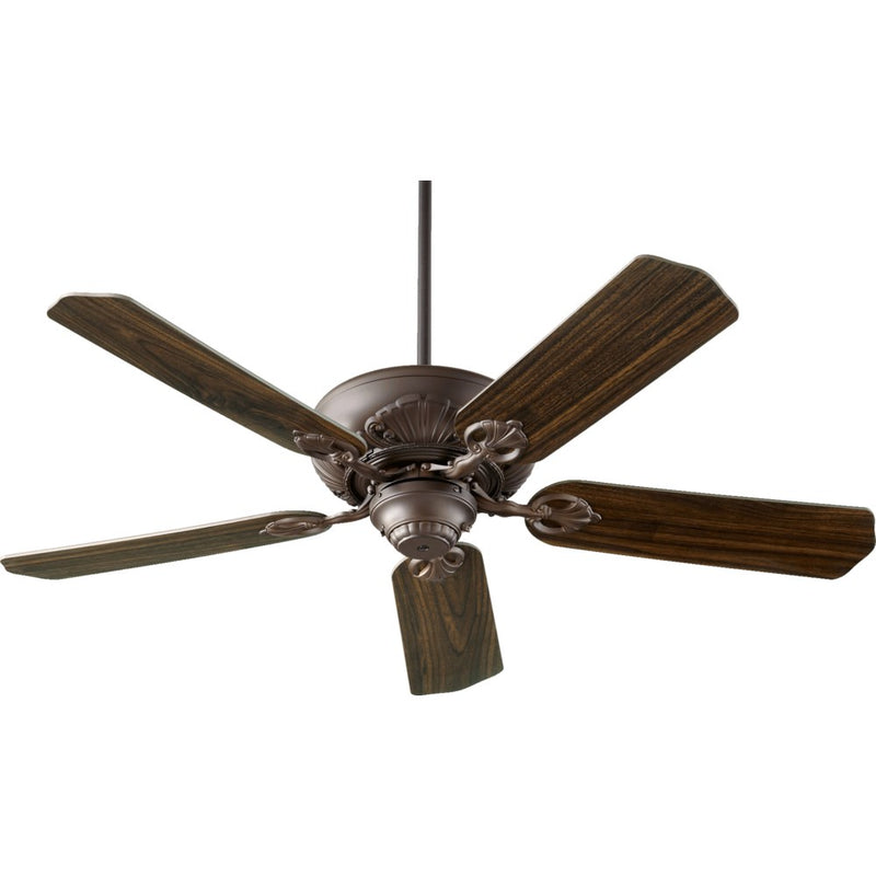 Chateaux 52 inch Transitional Ceiling Fan by Quorum - Oiled Bronze