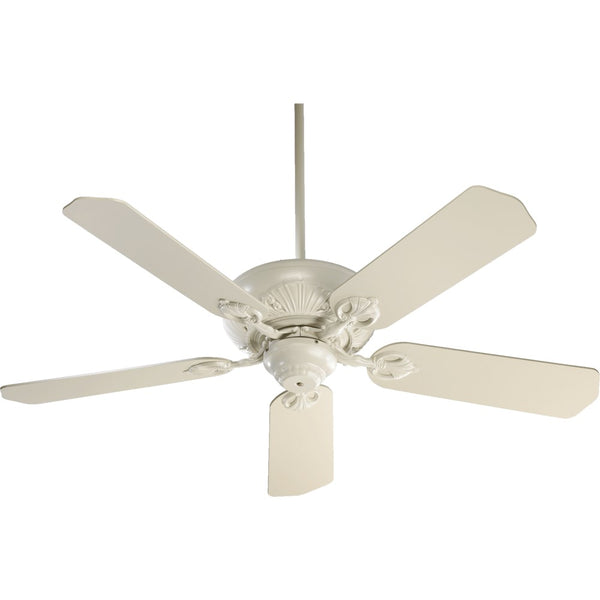 Chateaux 52 inch Transitional Ceiling Fan by Quorum - Antique White