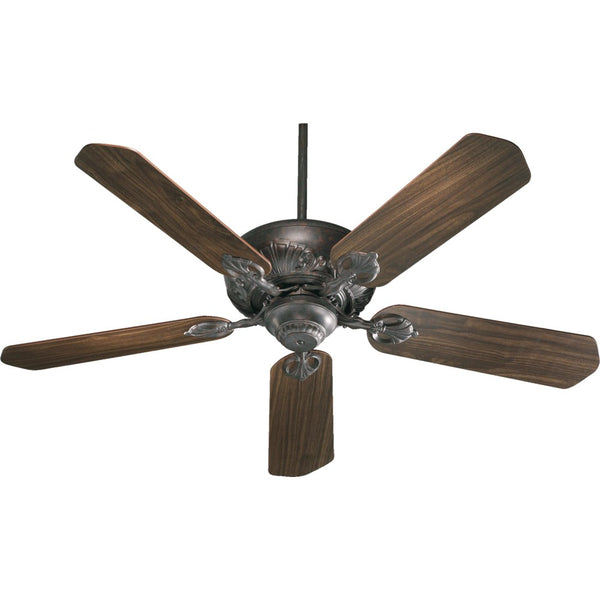 Chateaux 52 inch Transitional Ceiling Fan by Quorum - Toasted Sienna