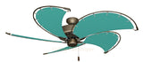 52 inch Antique Bronze Dixie Belle Ceiling Fan - Sunbrella Aquamarine Canvas Blades