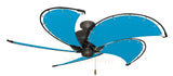52 inch Oil Rubbed Bronze Dixie Belle Ceiling Fan - Sunbrella Pacific Blue Canvas Blades