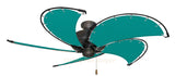 52 inch Oil Rubbed Bronze Dixie Belle Ceiling Fan - Sunbrella Persian Green Canvas Blades