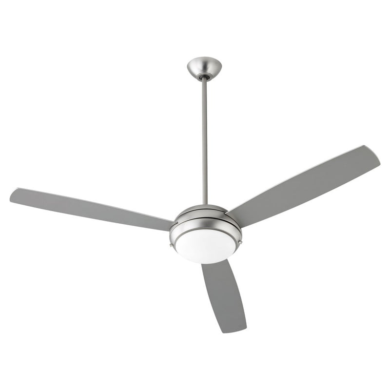 Expo 60 inch Three-Blade Ceiling Fan by Quorum - Satin Nickel