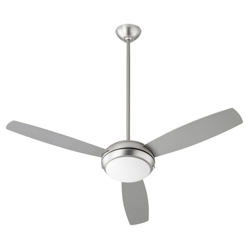 Expo 52 inch Three-Blade Ceiling Fan by Quorum - Satin Nickel