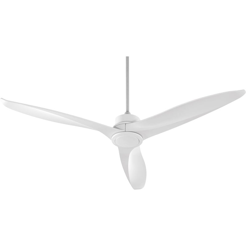 Kress 60 inch Three-Blade Ceiling Fan by Quorum - Studio White