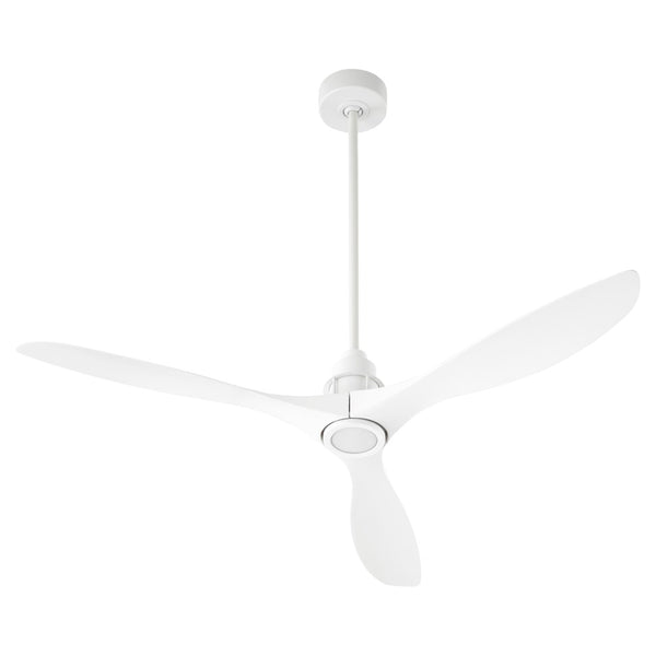 MARINO 54 inch Ceiling Fan with LED Light by Quorum - Studio White