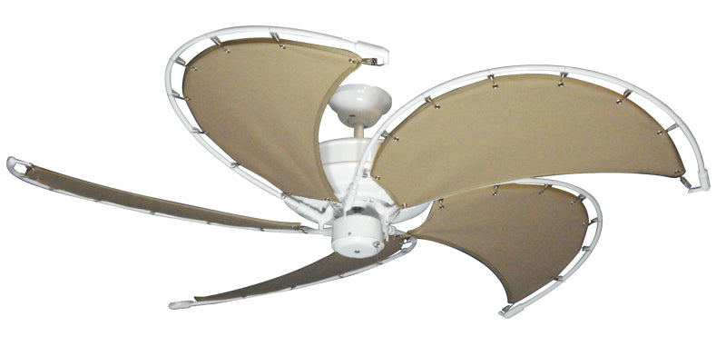 52 inch Raindance Nautical Ceiling Fan - Classic Khaki Canvas Blades – Ceiling Fan Shoppe