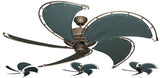 52 inch Raindance Nautical Ceiling Fan - Classic Green Canvas Blades