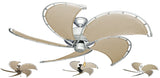 52 inch Raindance Nautical Ceiling Fan - Classic Khaki Canvas Blades