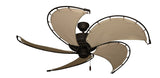 52 inch Raindance Nautical Ceiling Fan in Oil Rubbed Bronze - Classic Khaki Canvas Blades