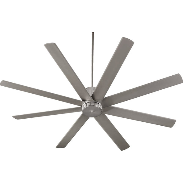 Proxima 72 inch 8-Blade Ceiling Fan by Quorum - Satin Nickel (Indoor)