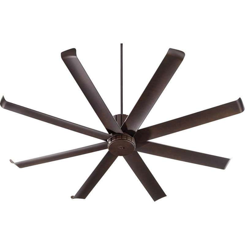 Proxima Patio 72 inch 8-Blade Ceiling Fan by Quorum - Oiled Bronze (Wet-rated)