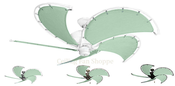 52 inch Raindance Nautical Ceiling Fan - Sunbrella Sea Canvas Blade