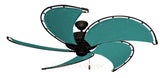 52 inch Raindance Nautical Ceiling Fan - Sunbrella Persian Green Canvas Blades